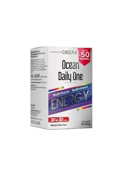 Ocean Daily One Energy Takviye Edici Gıda 30+30 Tablet