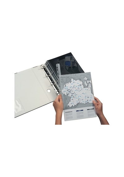 Durable Delikli Sırtlık Şeffaf 30 Syf 2902 Çok Renkli