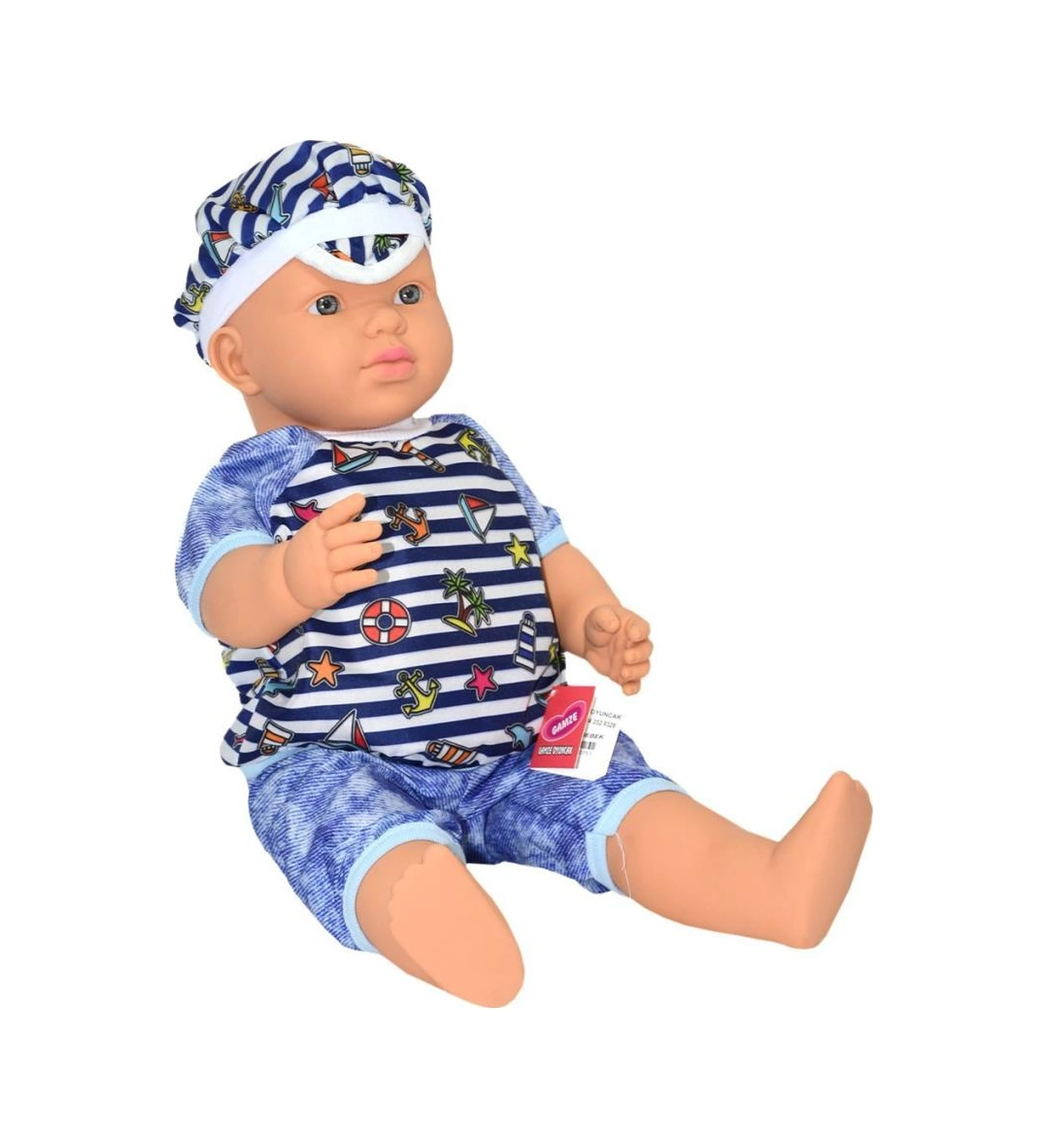 2251 Gamze, Konuşan Aliş Erkek Kel Bebek 55 Cm 10pcs Mixed