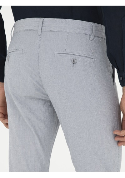 Cacharel Açık Mavi Slim Fit Beli Bağcıklı Kanvas Pantolon Denim Cacharel Açık Mavi Slim Fit Beli Bağcıklı Kanvas Pantolon Denim