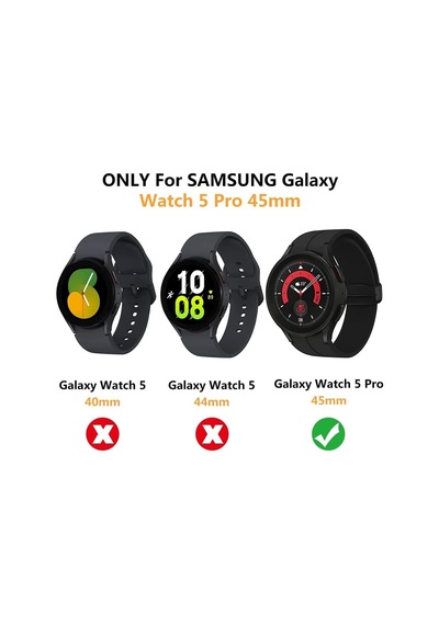 Samsung Galaxy Watch 5 Pro 45mm İçin Kılıf 360 Full Round Soft Silicone Şeffaf Galaxy Watch 5 Pro 45mm İle Uyumlu Kılıf - Şeffaf