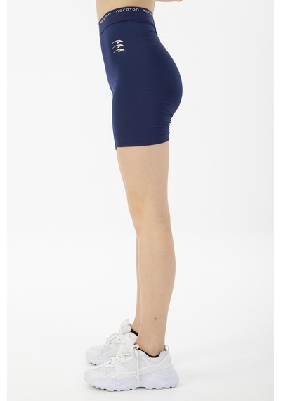 Maraton Active Slimfit Kadın Koşu Navy Şort 21198-navy