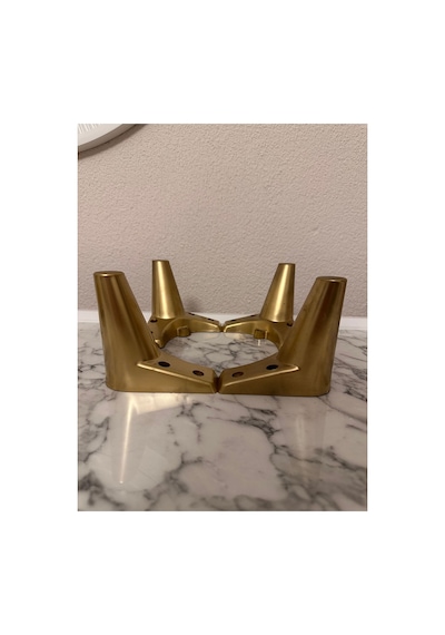 4lü Set 12cm Gold Lüks Mobilya Sehpa Koltuk Kanepe Tv Ünitesi Yükseltme Ayağı Gold