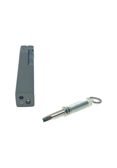 Slim Kare Metal Çakmak - Antrasit - Taşlı Gazlı