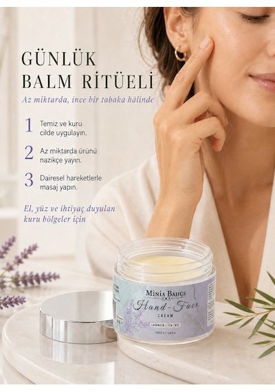 Minia Bahçe Lavanta & Çay Ağacı El ve Yüz Kremi 50 ML