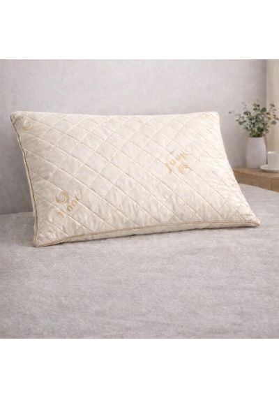 Kapitoneli Merinos Yün Yastık 1'li 1000 Gr 50x70 Cm Beyaz