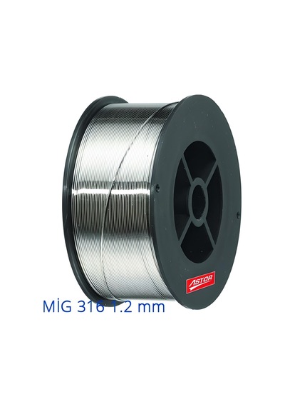 Astor Mig 316 Paslanmaz Kaynak Teli 1.2 MM 12.5 KG Makara