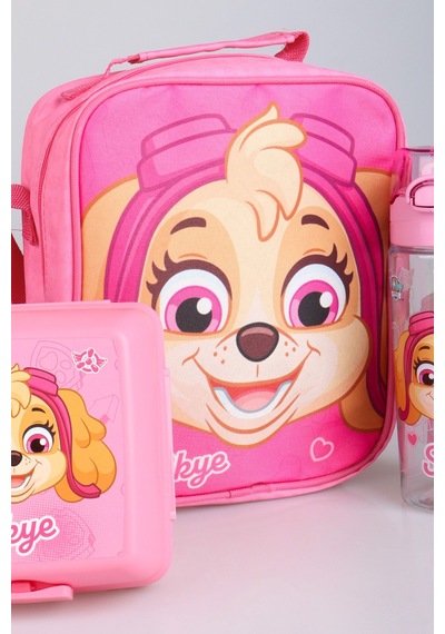 Dekomus İle Yeni Sezon Lisanslı Paw Patrol Okulda Macera Koleksiyonu Termoslu Beslenme Çantası Açık Gri