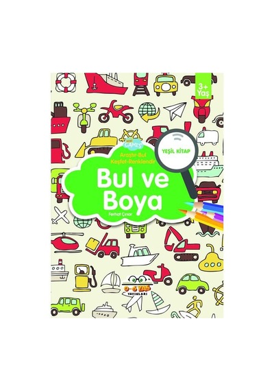 3-6 Yaşa Uygun Bul Ve Boya Seti - 4 Kitap