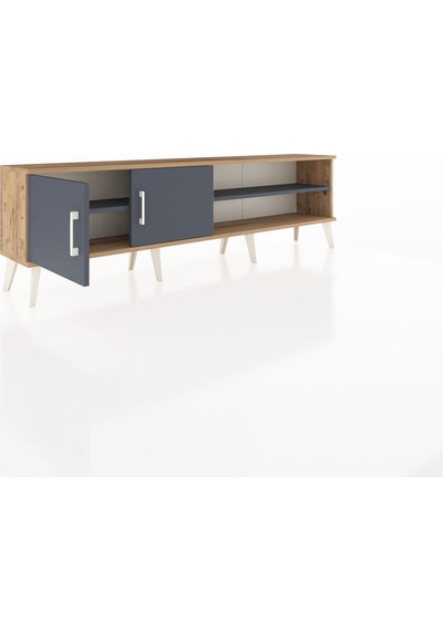 Arges Tv Ünitesi 2 Raflı 2 Kapaklı 176x30x51 Çam-antrasit/antrasit Antrasıt/antrasıt Arges Tv Ünitesi 2 Raflı 2 Kapaklı 176x30x51 Çam-antrasit/antrasit Antrasıt/antrasıt