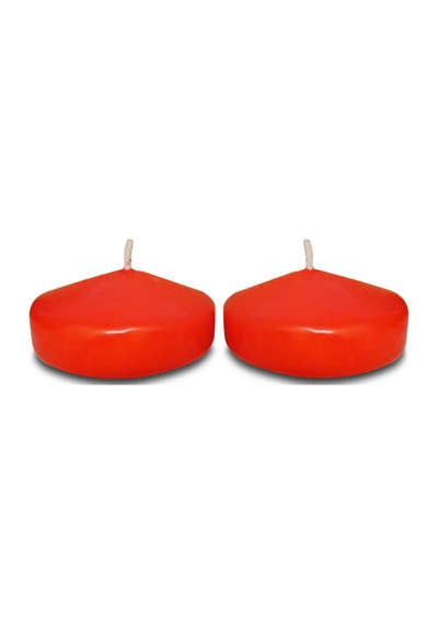 Lecarbee Candles 2'li Büyük Yüzen Mum - Kırmızı Diğer