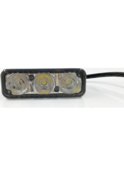 Araba Gündüz Ledi - 2x3 Power Ledli - 9w - 12v Led Yüksek Güç Gündüz Farları, Su Geçirmez