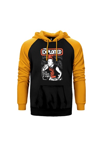 The Exploited On Stage Kırmızı Renk Reglan Kol Sweatshirt / Hoodie