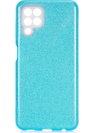 Samsung Uyumlu Galaxy M32 Kılıf Zore Shining Silikon-Mavi