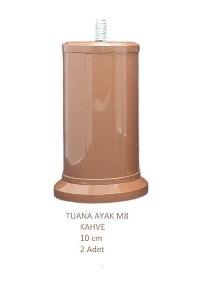 Tuana Ayak 10 cm M8 Cıvatalı Kahve (2 Adet)