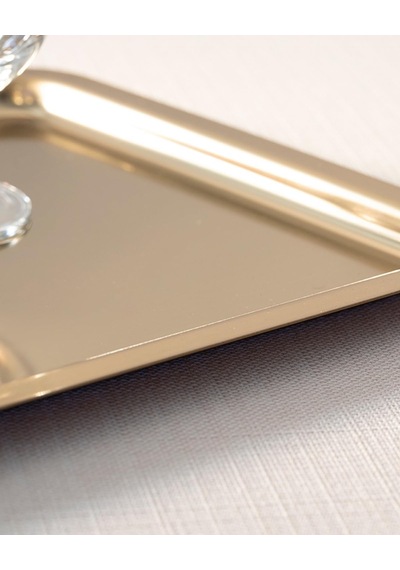 English Home Shiny Metal Sunum Tepsisi Gold Diğer