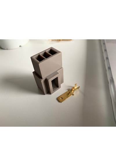 Vag 3 Düz Pin Çakmak Konnektörü