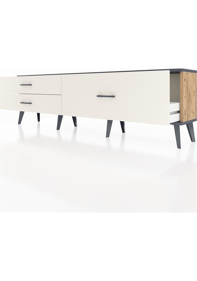 Arges Tv Ünitesi 3 Çekmeceli 176x30x51 Çam-antrasit/aytaşı Antrasıt/aytası Arges Tv Ünitesi 3 Çekmeceli 176x30x51 Çam-antrasit/aytaşı Antrasıt/aytası