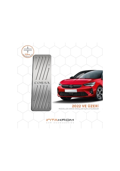 Opel Corsa Krom Ayak Dinlendirme Pedalı 2022 Ve Üzeri