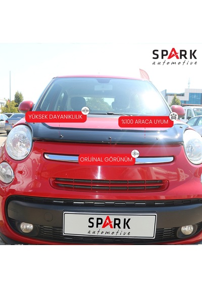Fiat 500 L 2016- Yılı Ve Sonrası Uyumlu Kaput Rüzgarlığı 3mm Siyah