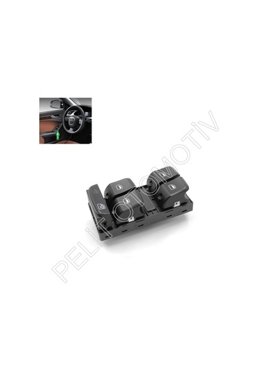 Audi A4 Sol Dörtlü Cam Açma Düğmesi 8k0959851d