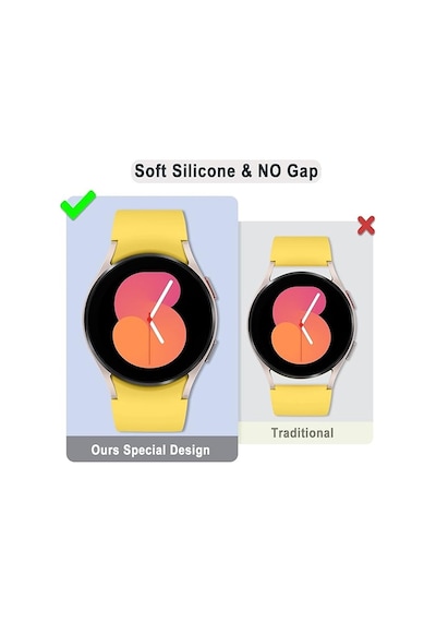 Samsung Galaxy Uyumlu Watch 4 44mm Kordon Silikon Kordon