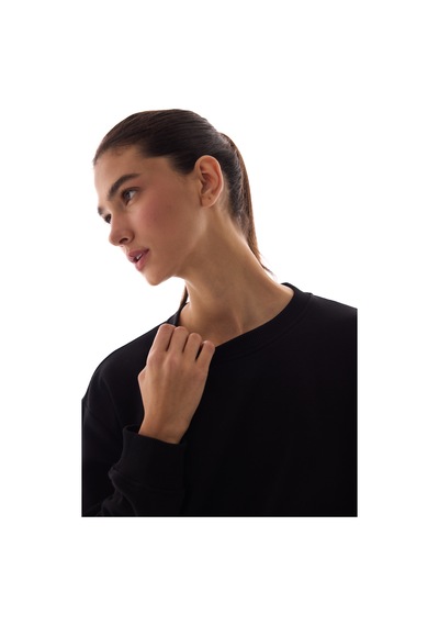 Penti Siyah Oversize Active Sweatshirt