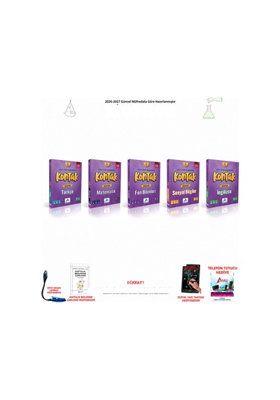 Paraf 6. Sınıf Tüm Dersler Fen, İngilizce 5 Kitap Seti