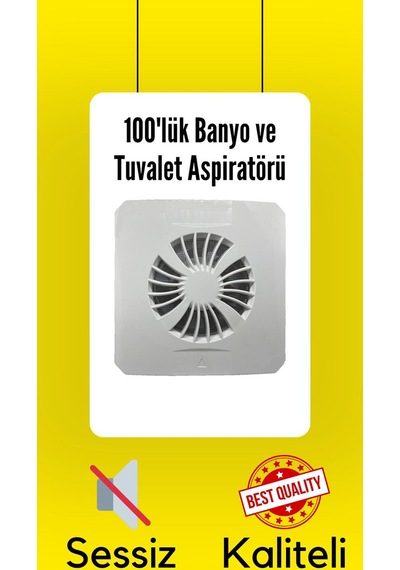 100'lük Banyo Tuvalet Aspiratör Havalandırma Fanı