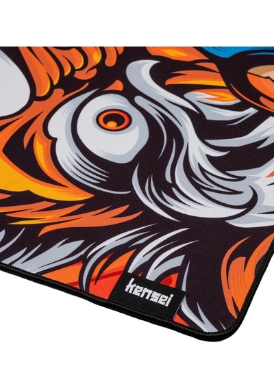 Katana 50x50 Cm 4 Mm Hybrid Gaming Oyuncu Mouse Pad Xl Half Oni Tiger
