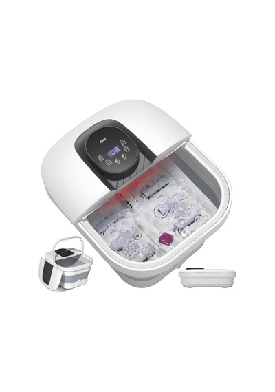 Rıke Katlanabilir Ayak Banyosu, Ptc Hızlı Isıtma Ve Masaj, Hassas Lcd Sıcaklık Kontrolü Ve Kırmızı Işık İle Katlanabilir Ayak Masajı, Yaşlılar Ve Ev Ofisleri İçin Sağlıklı Yaşam Hediyesi
