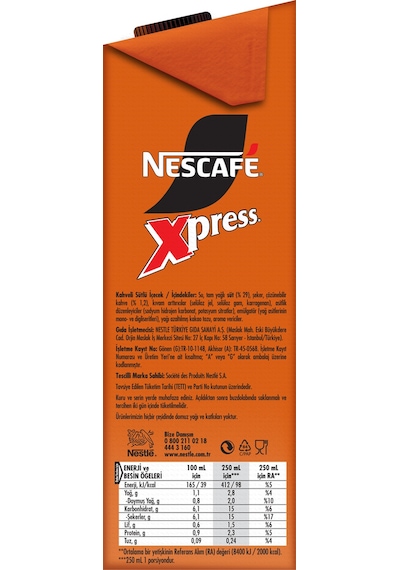 Nescafé Xpress Original Soğuk Kahve 1lx3 Hazır