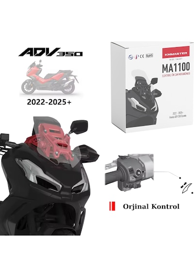 KNMASTER MA1100 Honda Adv350 Uyumlu Elektrikli Ön Cam Mekanizması