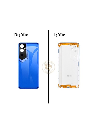 Tecno Pova Neo 2 Mavi Uyumlu Lensli Arka Kapak Arka Cam Batarya Pil Kapağı Lazer Kesim Back Cover Diğer