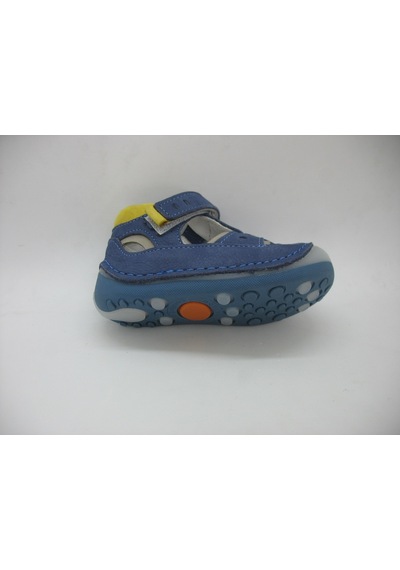 Angelokids Perlina 01102 Doğal Deri Ortopedik Ilk Adım Ayakkabısı 18-21 (429128236) Mavi