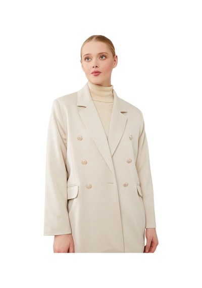 Kadın Spor Blazer Ceket Bej