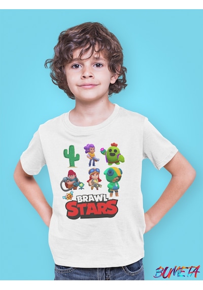 Bumeta Brawl Stars Karakterler Çocuk Tişört T-shirt 001
