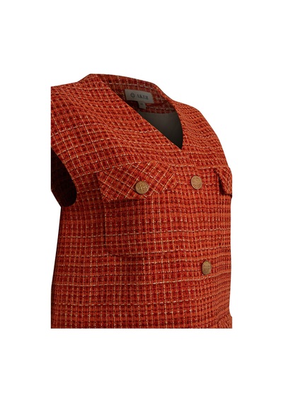 Aker 23aw09038111 Küçük Beden Yelek 23aw09038111 124 Taba Taba