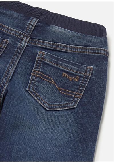 Mayoral Erkek Bebek Lastikli Denim Kot Pantolon Lacivert 2543
