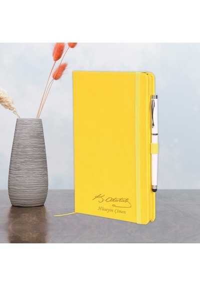 Kişiye Özel Tasarımlı Tarihsiz Çizgili Defter