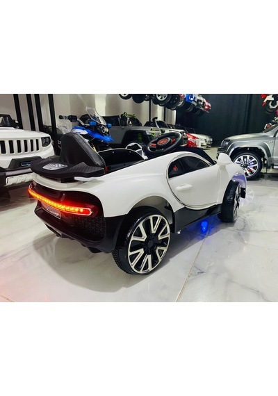 Bugatti Akülü Araba 12V 0-4 Yaş Beyaz