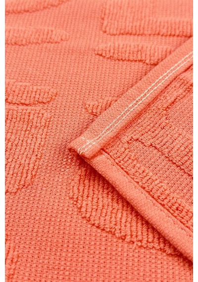 Hızlı Kuruyan Plaj Havlusu %100 Pamuk Summer Peach Plaj Havlusu - Pembe 8846366