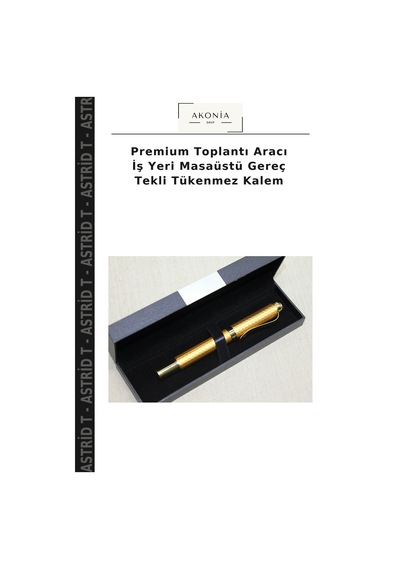 Premium Toplantı Aracı İş Yeri Masaüstü Gereç Tekli Tükenmez Kalem Çok Renkli