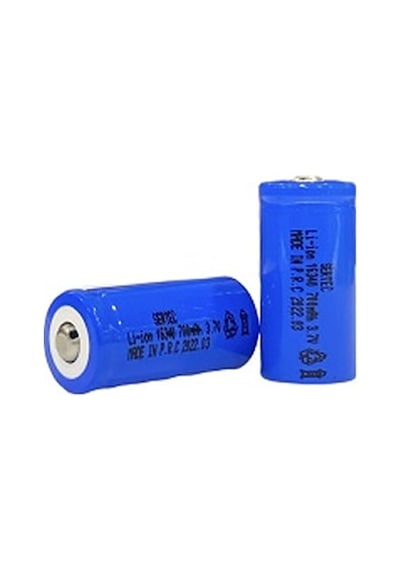 Sertec 3.7v Li-ion 16340 - 700 Mah. 1c Şarjlı Pil