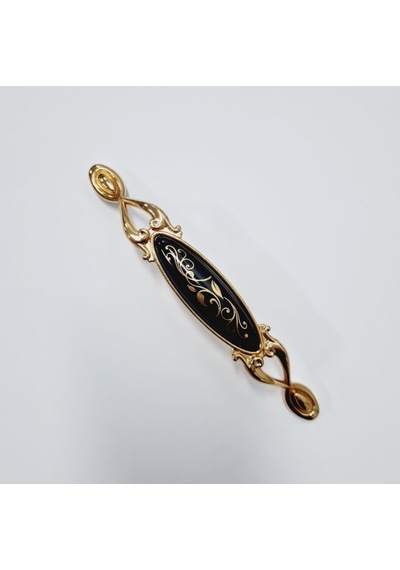 Miray 128 Mm Metal Gold Siyah Desenli / 5 Adet Altın