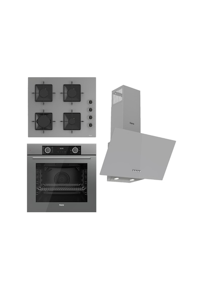 Ferre Fryart Ss Serisi XE63CPR + SS208 + D088 - Kare Set Gri