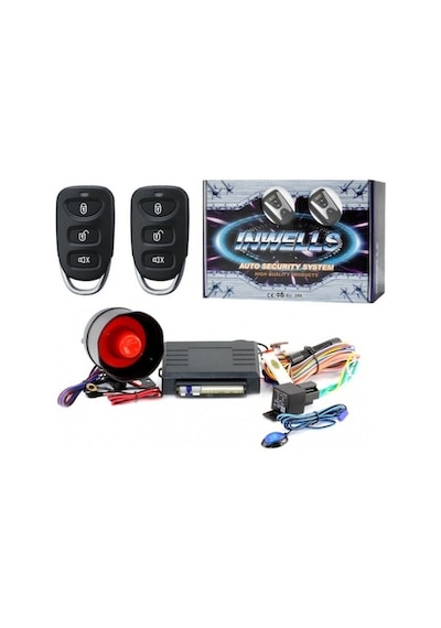 İnwells Uzaktan Kumandalı Oto Alarm Sistemi 12V Inw 3952