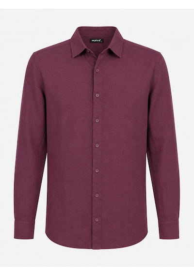 Classics Men Huffa Erkek Pamuklu Regular Salaş Uzun Kol Gömlek 7585 Bordo Classics Men Huffa Erkek Pamuklu Regular Salaş Uzun Kol Gömlek 7585 Bordo
