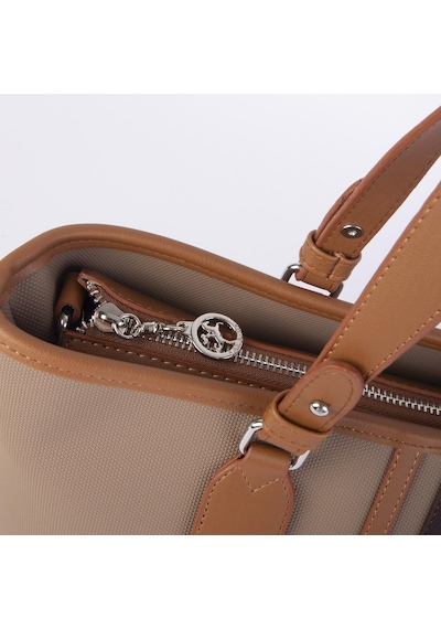 Nas Bag Kadın Omuz Çantası Spor Şık Ayarlanabilir Omuz Askılı Kum Taba Kahve Lacst 33x27x12 Cm Kum - Taba