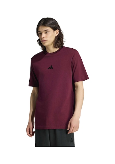 Maroon/black Adidas Erkek Günlük T-shirt M Sl Sj T Kf2403